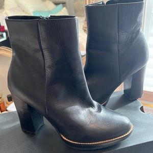 DESIGN LAB Leather Boots, Platform real leather boots. New without box.